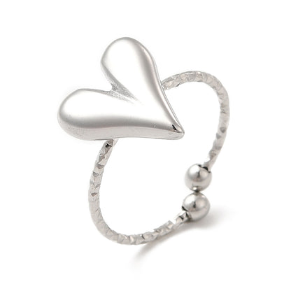 Plummy heart ring