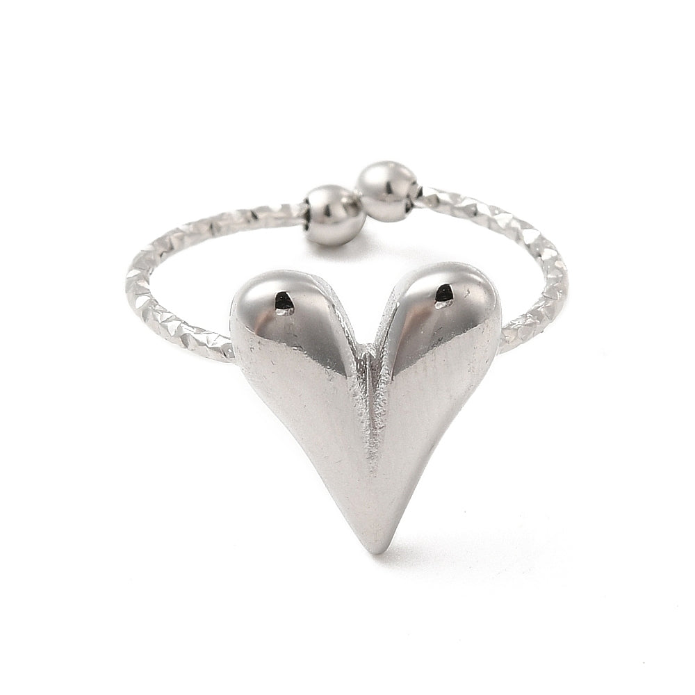 Plummy heart ring