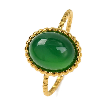 Emerald whisper ring