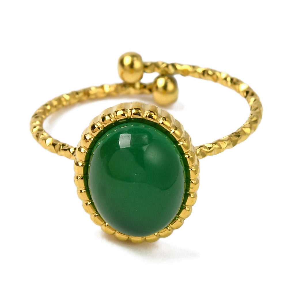 Emerald whisper ring