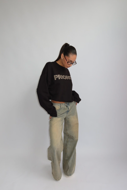 Priority Cheetah Longsleeve Black