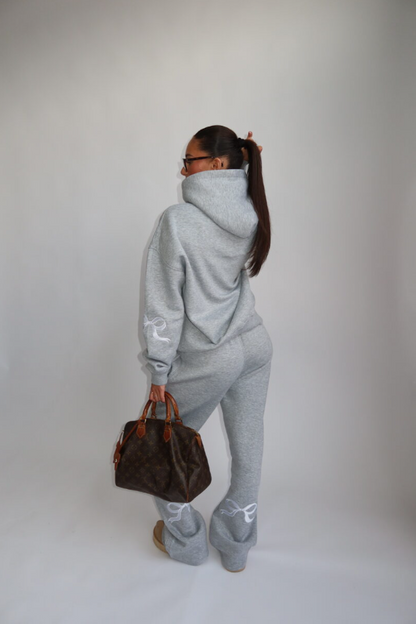 Signature Bow Joggings - Light Grey