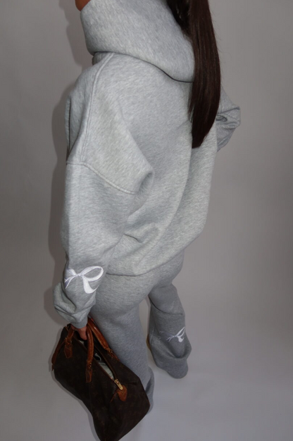 Signature Bow Joggings - Light Grey