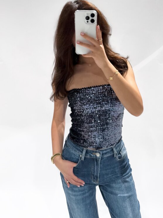 Kaia Shimmer Top