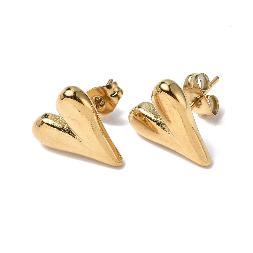 Golden amore earrings