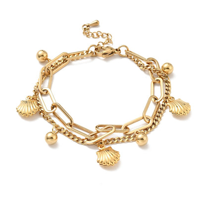 Charmy shell bracelet